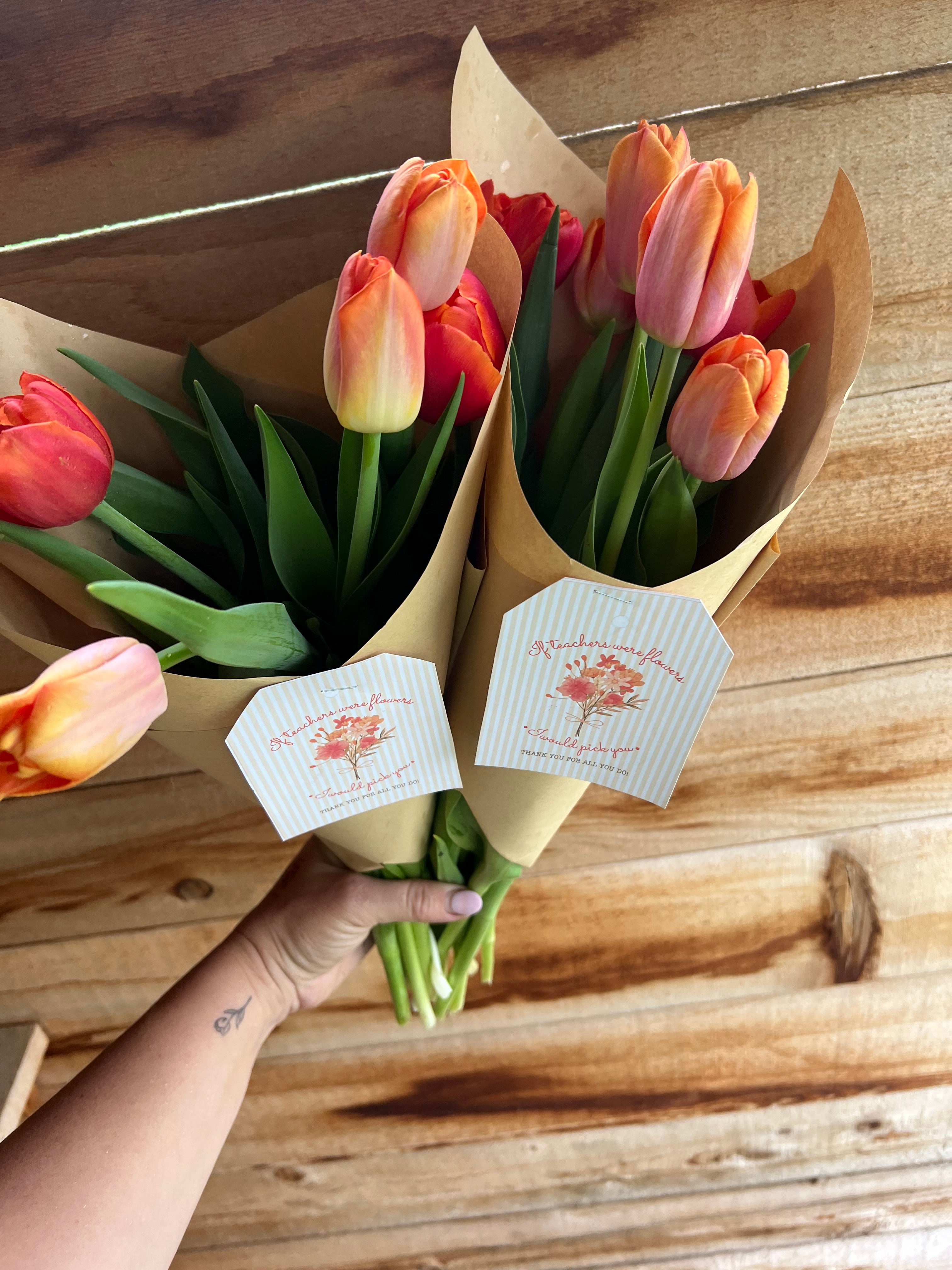 Teacher Appreciation Tulip Bouquet